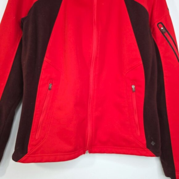 Columbia Red Maroon Fleece Soft Shell Titanium Omni Heat Jacket - Picture 3 of 7